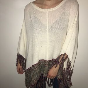 Tassel poncho